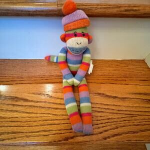 Seasons of Cannon Falls Vintage Sock Monkey Magnetic Hands Feet 2009 Rainbow